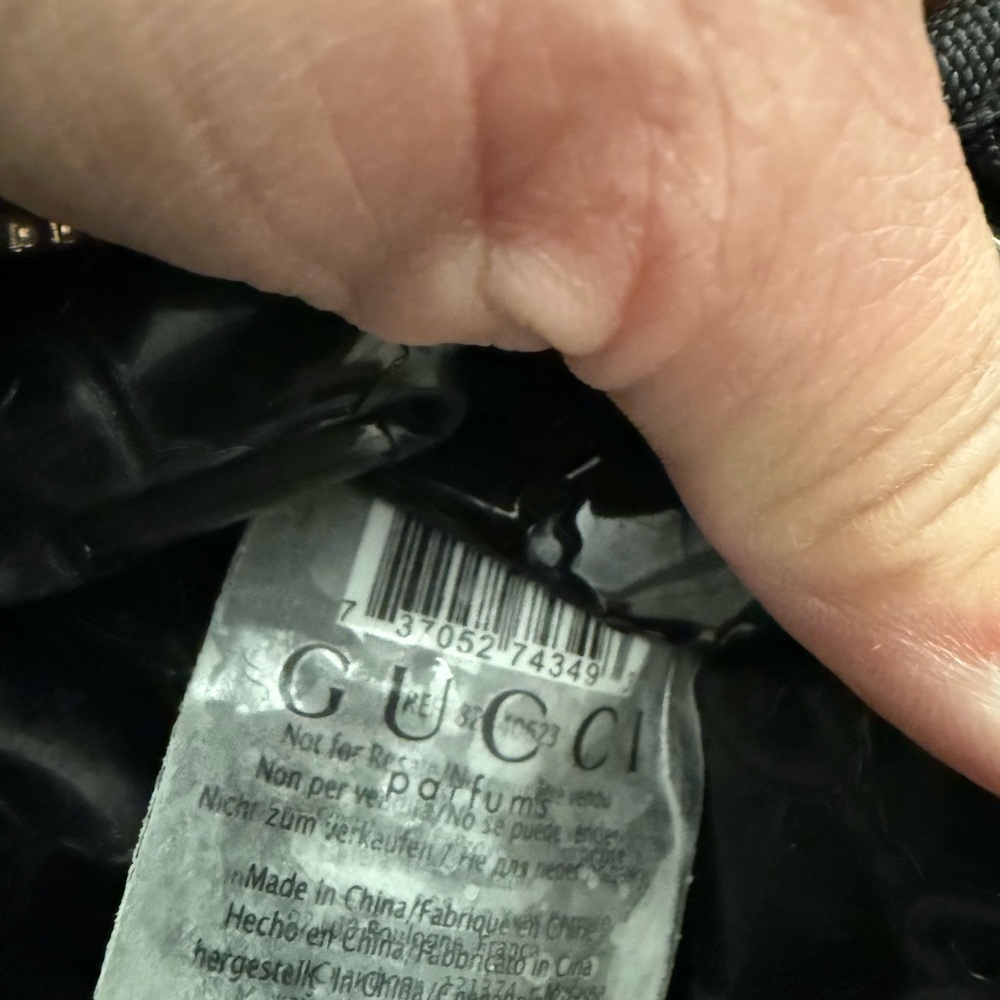 Gucci Black GG Embossed Toiletry Bag - Picture 6 of 6